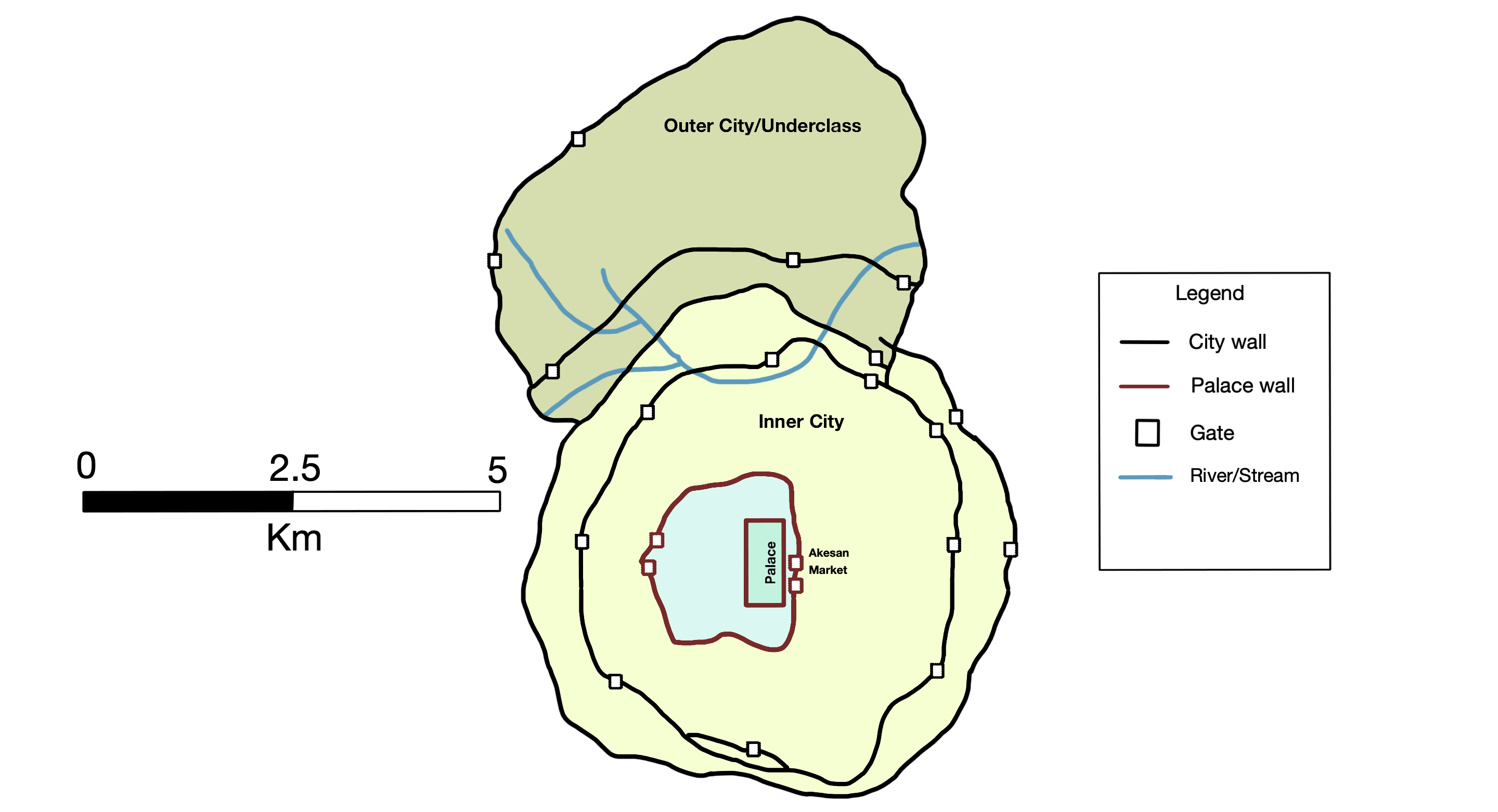 Le mur d’enceinte d’Oyo-Ile, la capitale historique